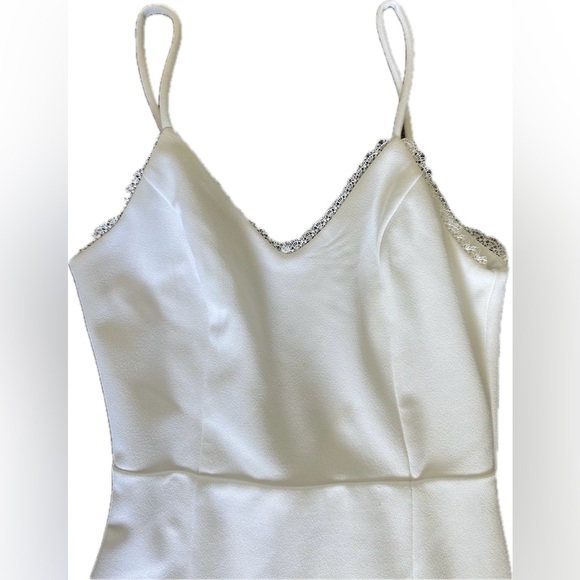 Lulu’s Taliana White Lace Button Back Maxi Mermaid Bridal Dress - Picture 13 of 16